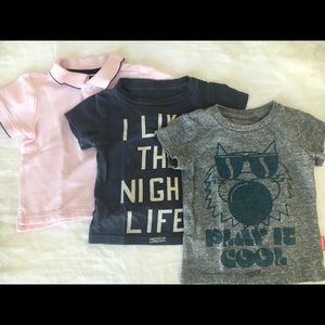 Baby Boy Shirts Bundle (Prefresh + Janie & Jack)